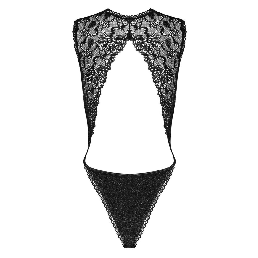 Sexy body Obsessive Elisetta teddy pizzo glitter nero