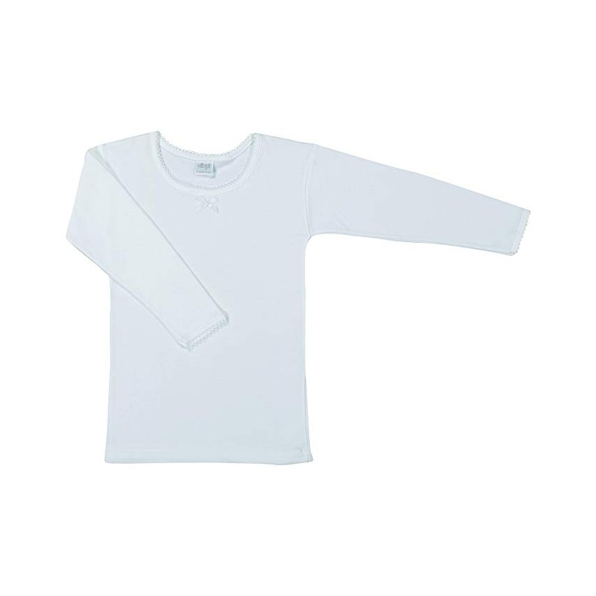 Maglia bimba Ellepi 678 manica lunga caldo cotone 3 pz