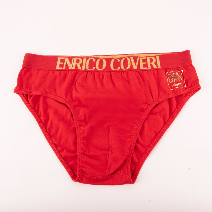 Slip uomo intimo rosso Natale capodanno Enrico Coveri cotone