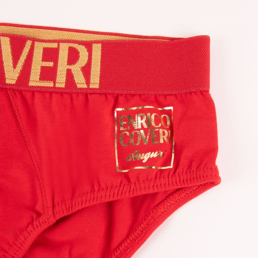 Slip uomo intimo rosso Natale capodanno Enrico Coveri cotone