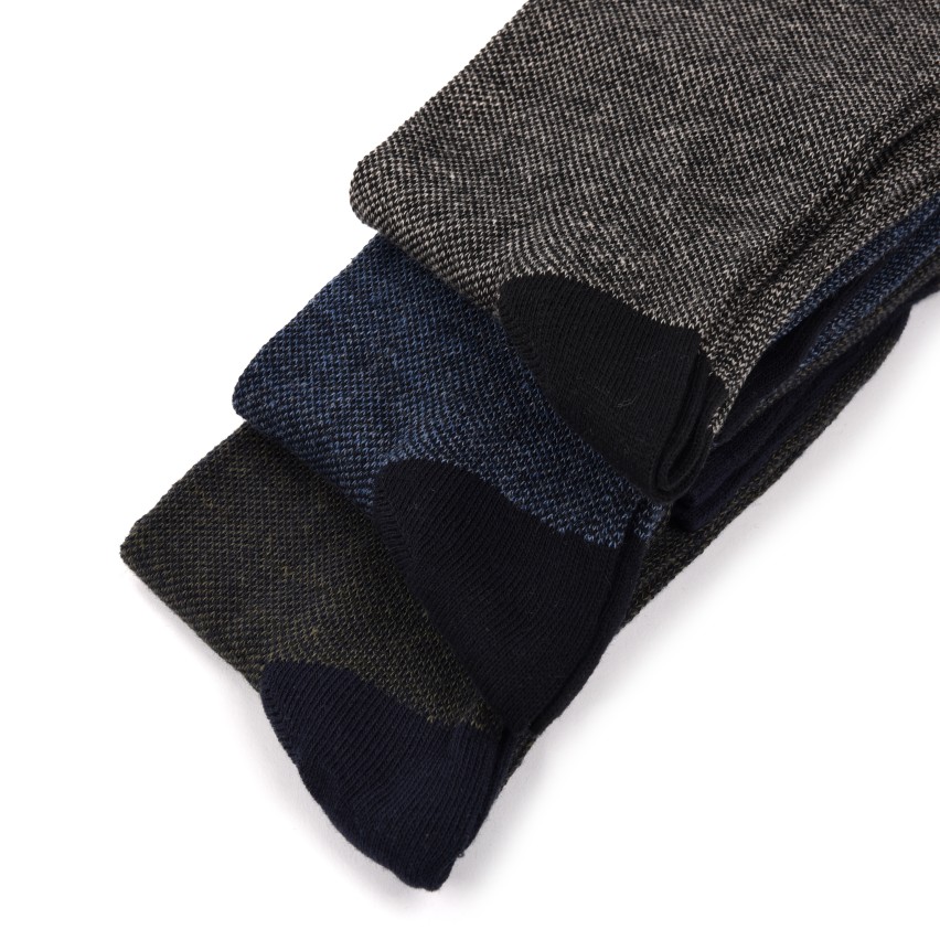Calze uomo lunghe caldo cotone Enrico Coveri fashionline 193C