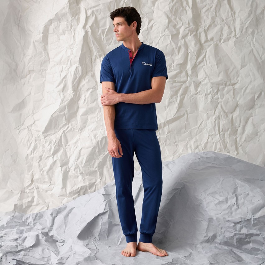 Pigiama uomo tris 100% cotone Enrico Coveri EP1241