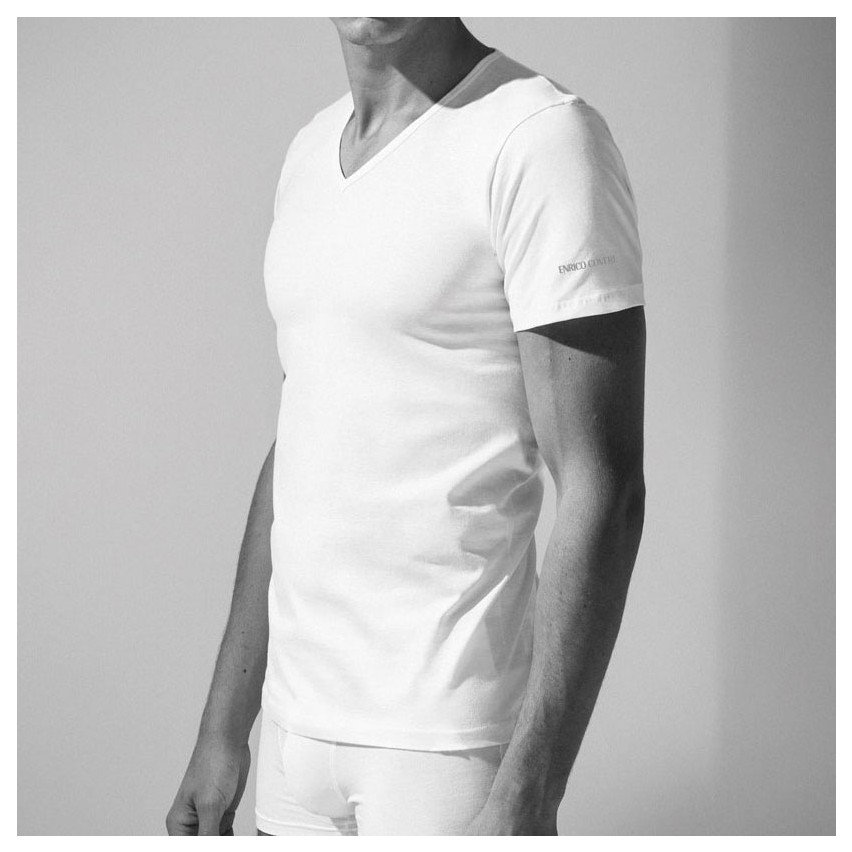 Maglie intime uomo Coveri et1101 cotone pettinato V 3 pezzi
