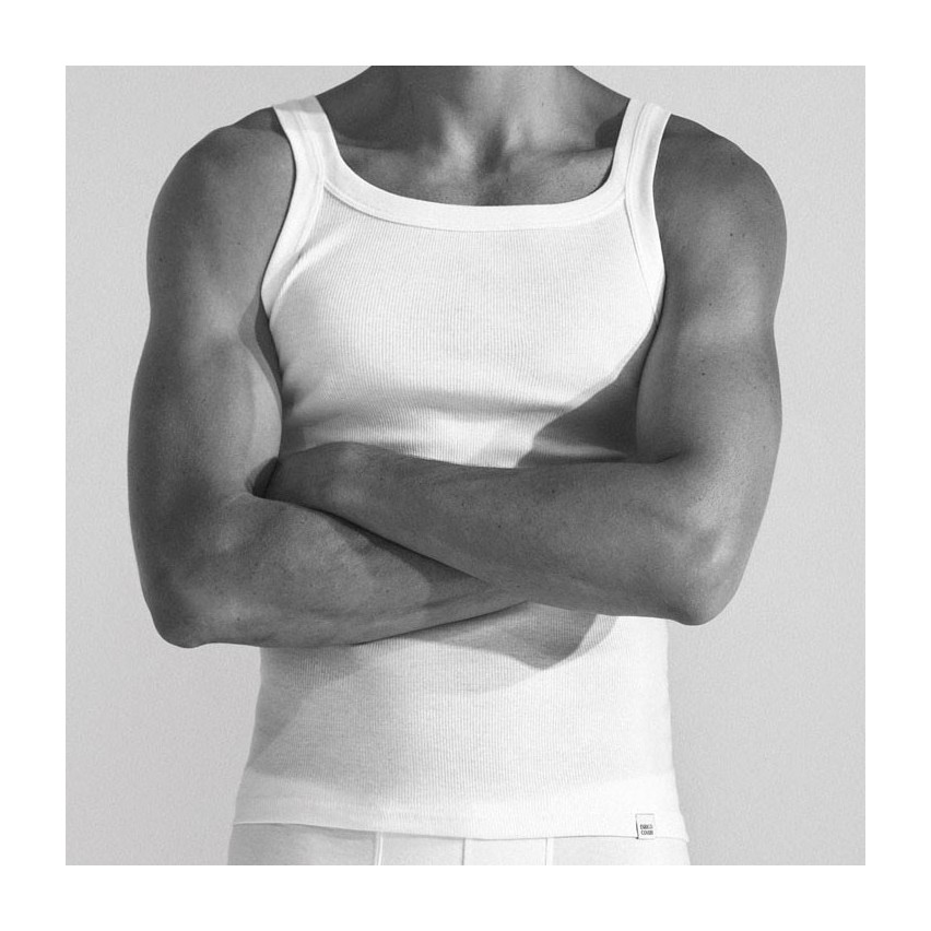 Canottiera uomo Enrico Coveri et1105 spalla stretta coste cotone 3pz