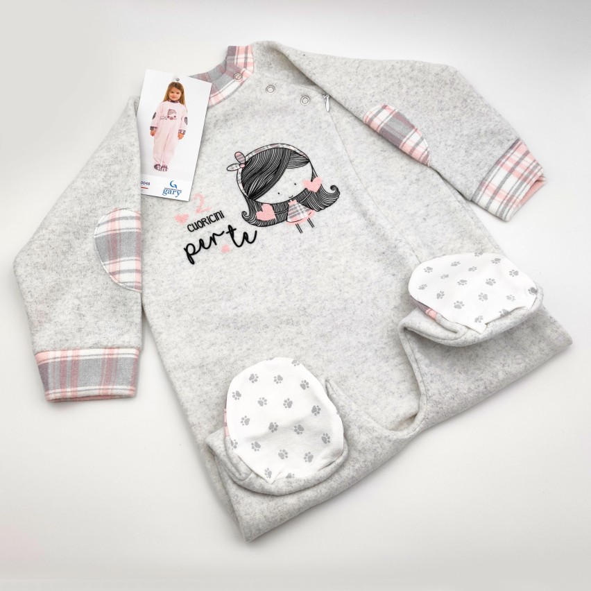 Tutone pigiama neonata Gary H10048 in punto milano