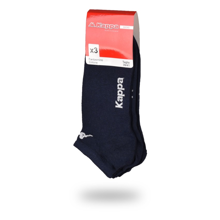 Minicalze fantasmini uomo donna Kappa k006 in cotone 3 paia 