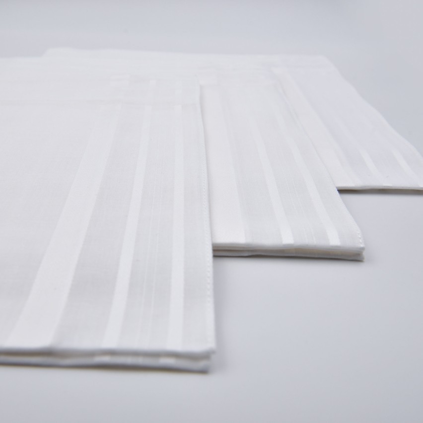 Set da 12 fazzoletti Filotex Elio 100% cotone bianco 5 made in Italy
