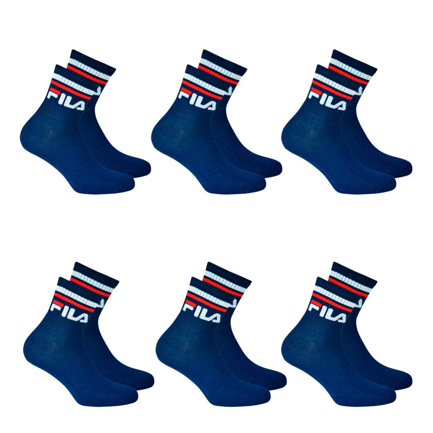 Calze corte Fila F9398 unisex sportive cotone 3 paia