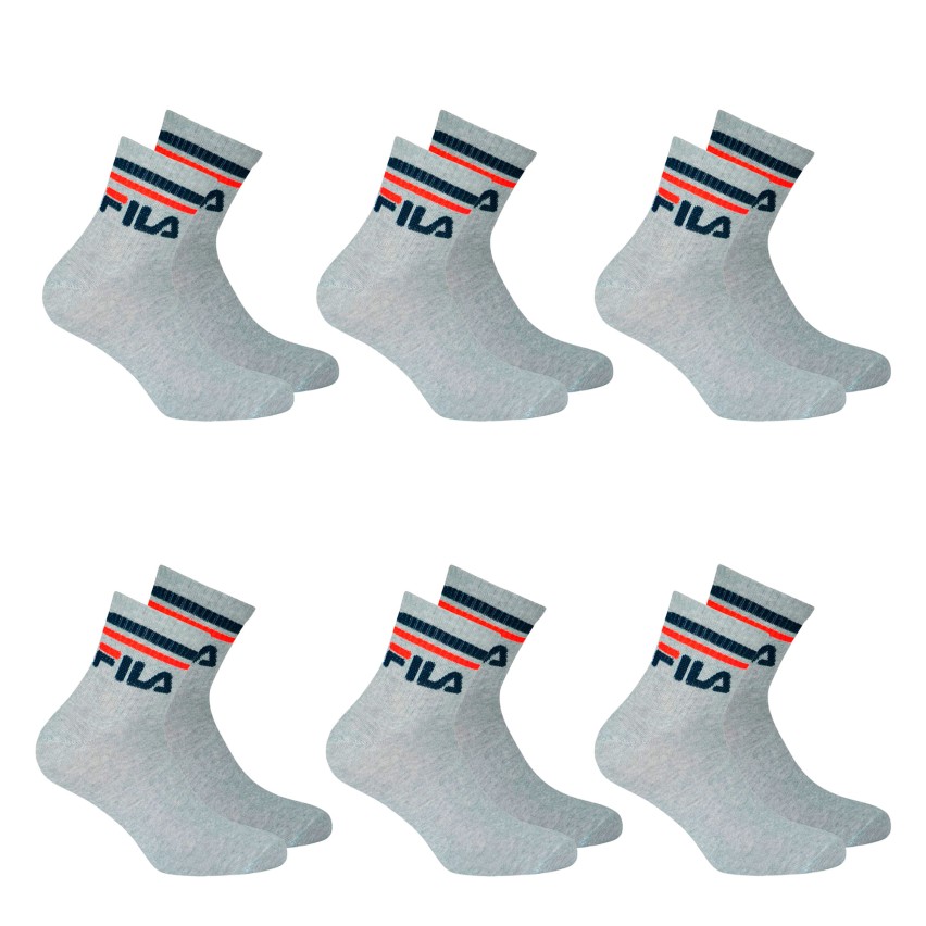 Calze corte Fila F9398 unisex sportive cotone 3 paia