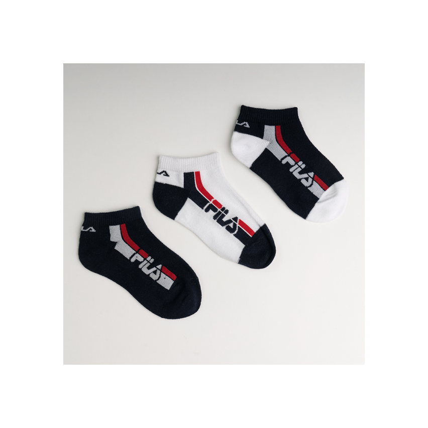 Fantasmini Fila F1316D bambino navy righe colorate 3 pz.