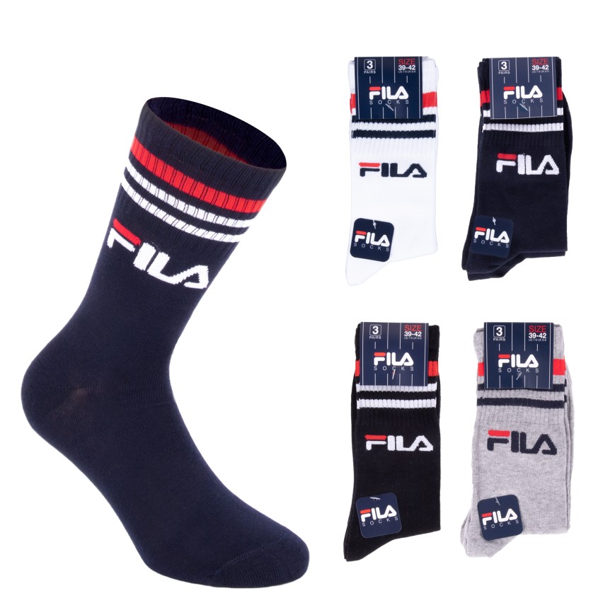 Calze Corte Fila F9090 Unisex Uomo Donna Cotone 3 paia