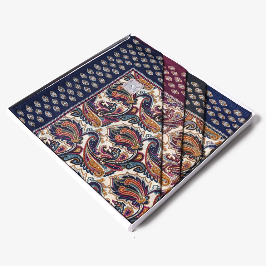 Fazzoletti in cotone Paisley Made in Italy Filotex 12 pz