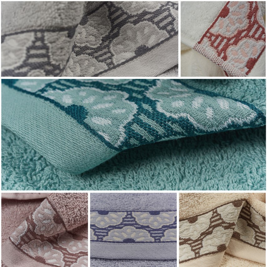 Vingi set asciugamani viso + ospite cotone Fiorella 