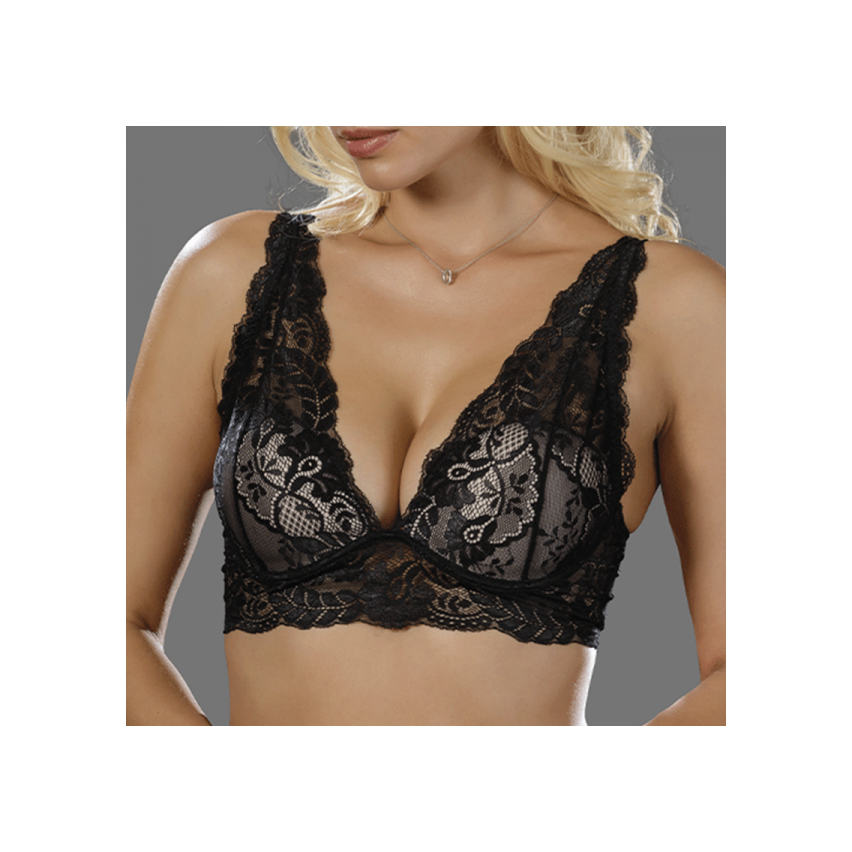 Reggiseno bralette Frames R396 con ferretto in pizzo