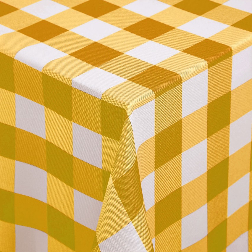 Tovaglia Sommaruga Francy no stiro rettangolare trama quadri dis A giallo