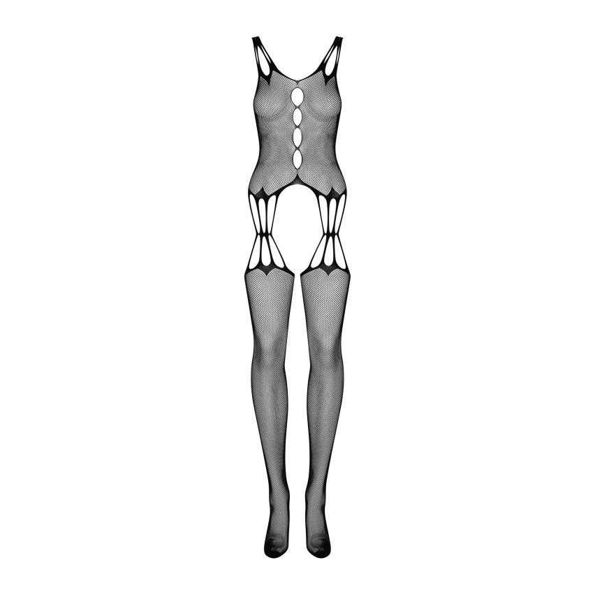 Sensuale body stocking a rete cavallo aperto Obsessive G321
