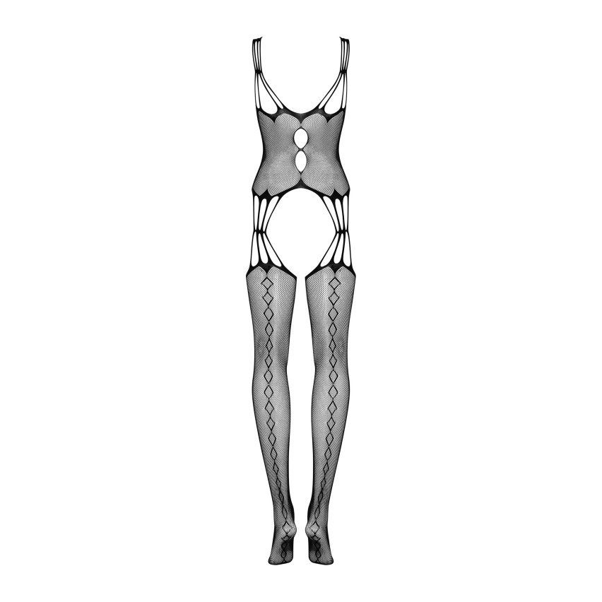 Sensuale body stocking a rete cavallo aperto Obsessive G321