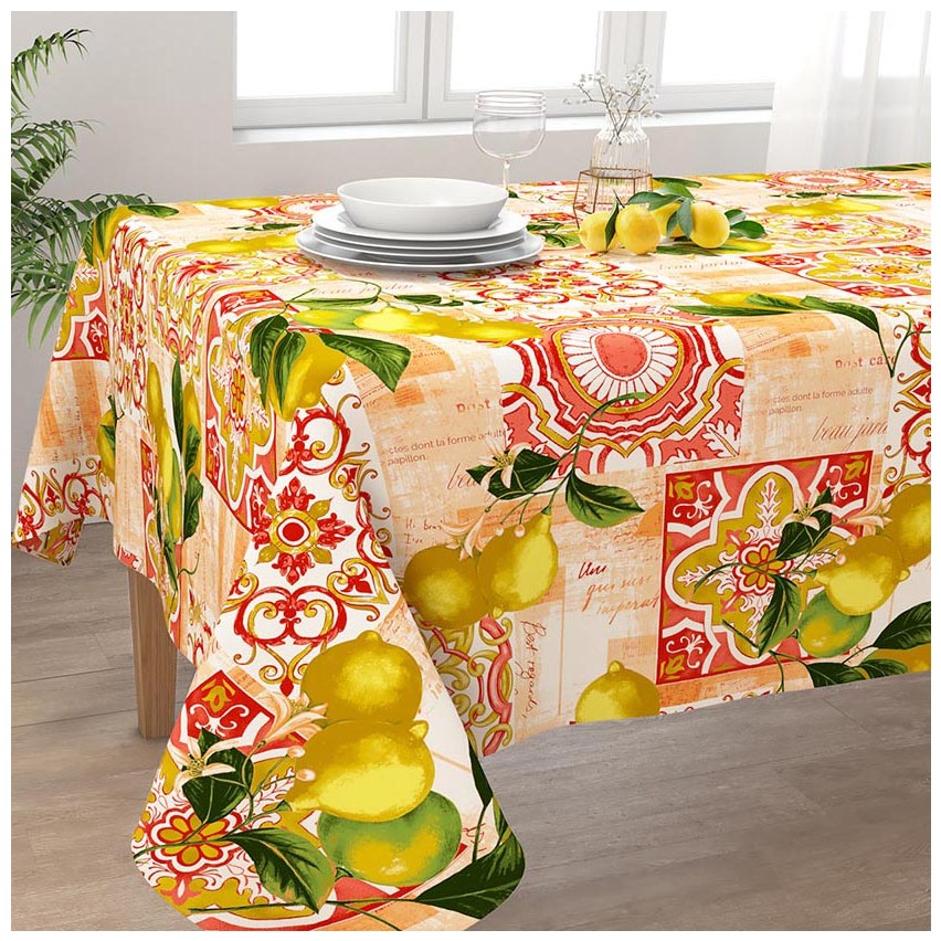 Tovaglia limoni fantasia cotone Irge Home Alba Garden