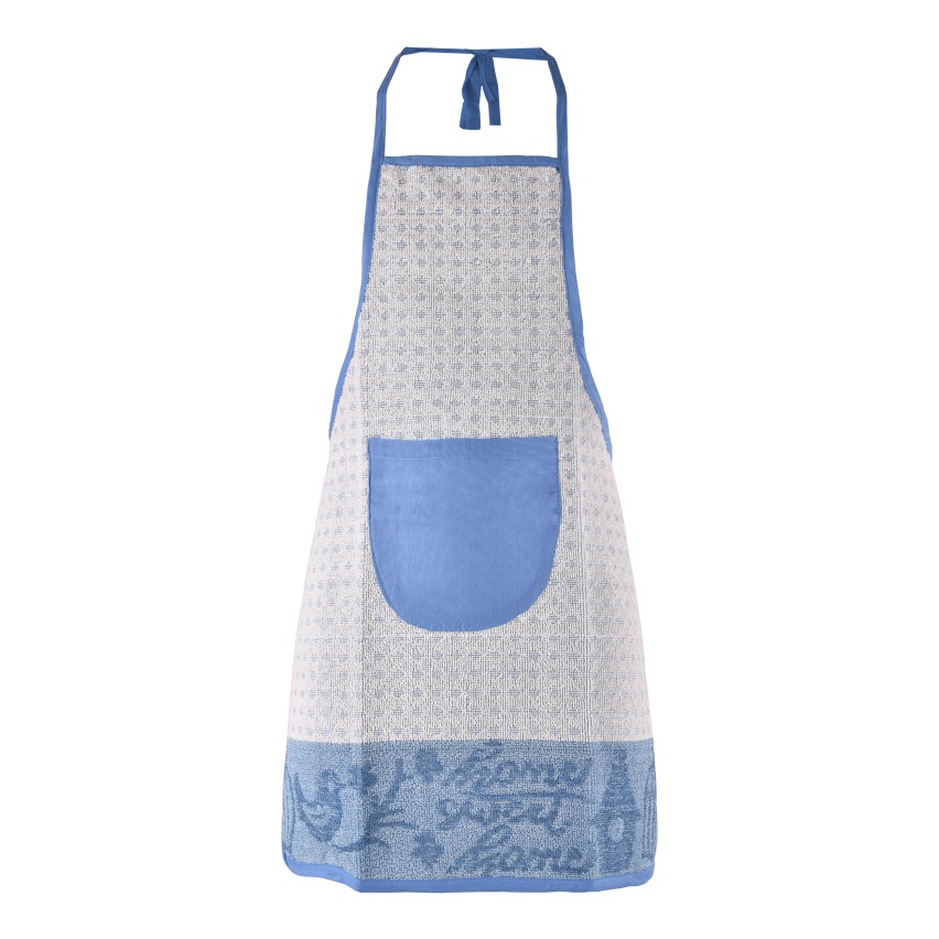 Grembiule da cucina in spugna Preziosa Gioconda Azzurro