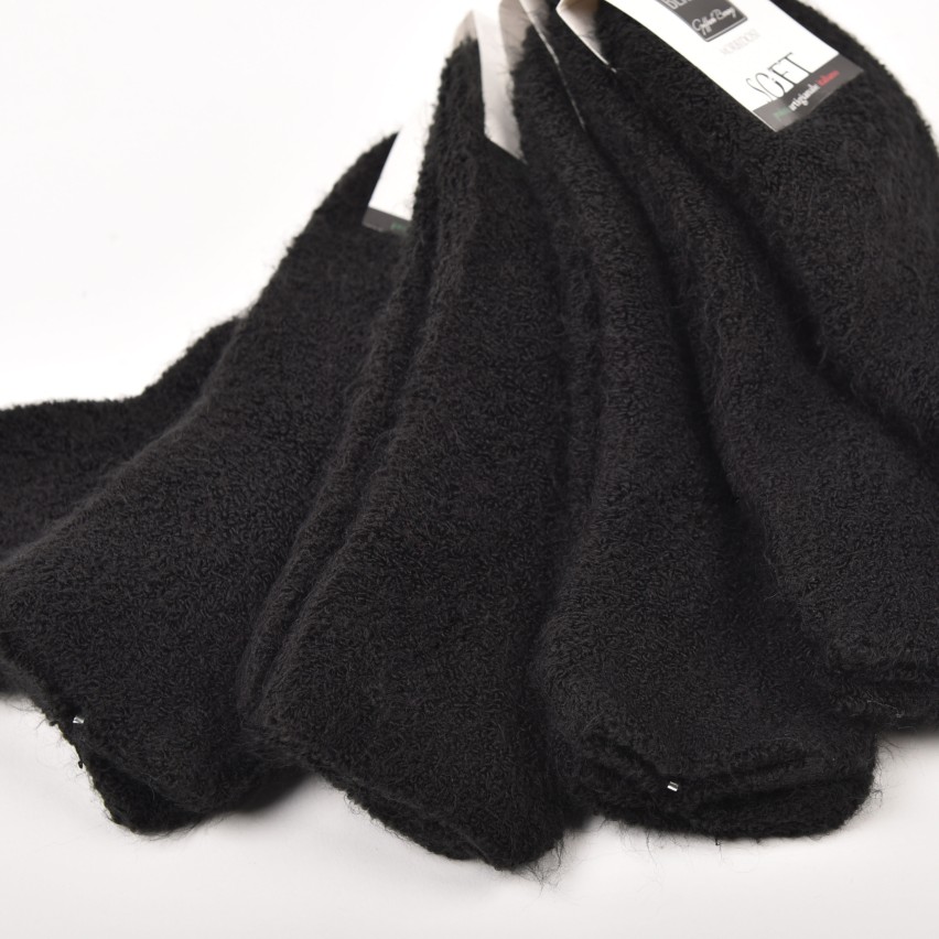 Calze donna corte morbide calde soft 3024 6 paia nere