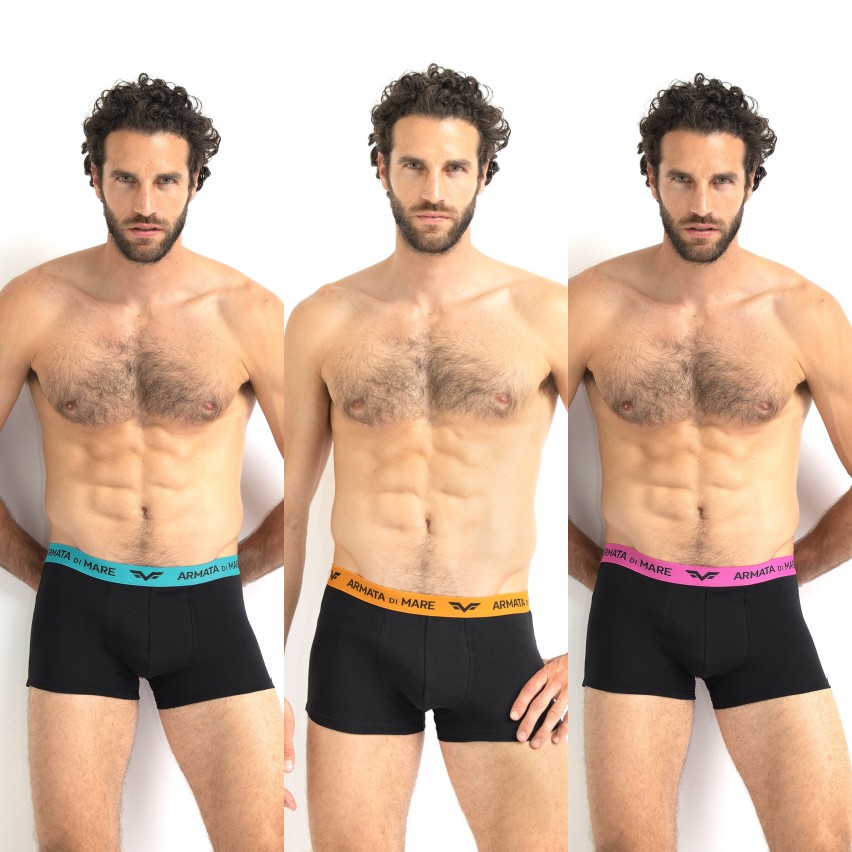 Boxer Armata di Mare  GT2381 elastico logato 3 pezzi