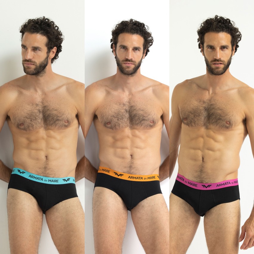 Slip Armata di Mare GT2382 elastico logato 3 pezzi