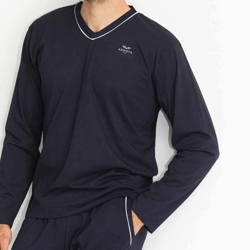 Pigiama uomo cotone leggero primaverile Armata di Mare GT 2385