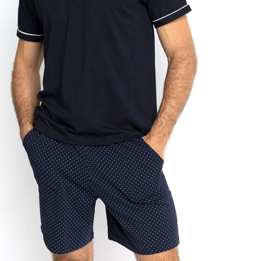 Pigiama uomo corto estivo in 100% cotone Armata di Mare GT 2390