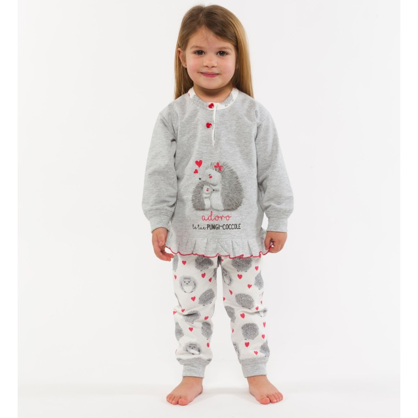 Pigiama Gary bimba Neonata cotone felpato H10024
