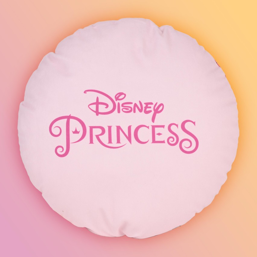 Cuscino arredo Principesse tondo Disney ufficiale