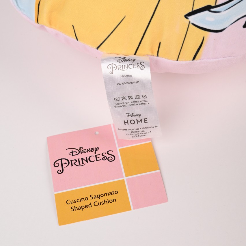 Cuscino arredo Principesse tondo Disney ufficiale