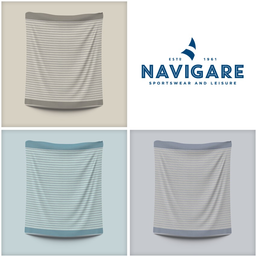 Copriletto/ Telo arredo Navigare cotone jacquard
