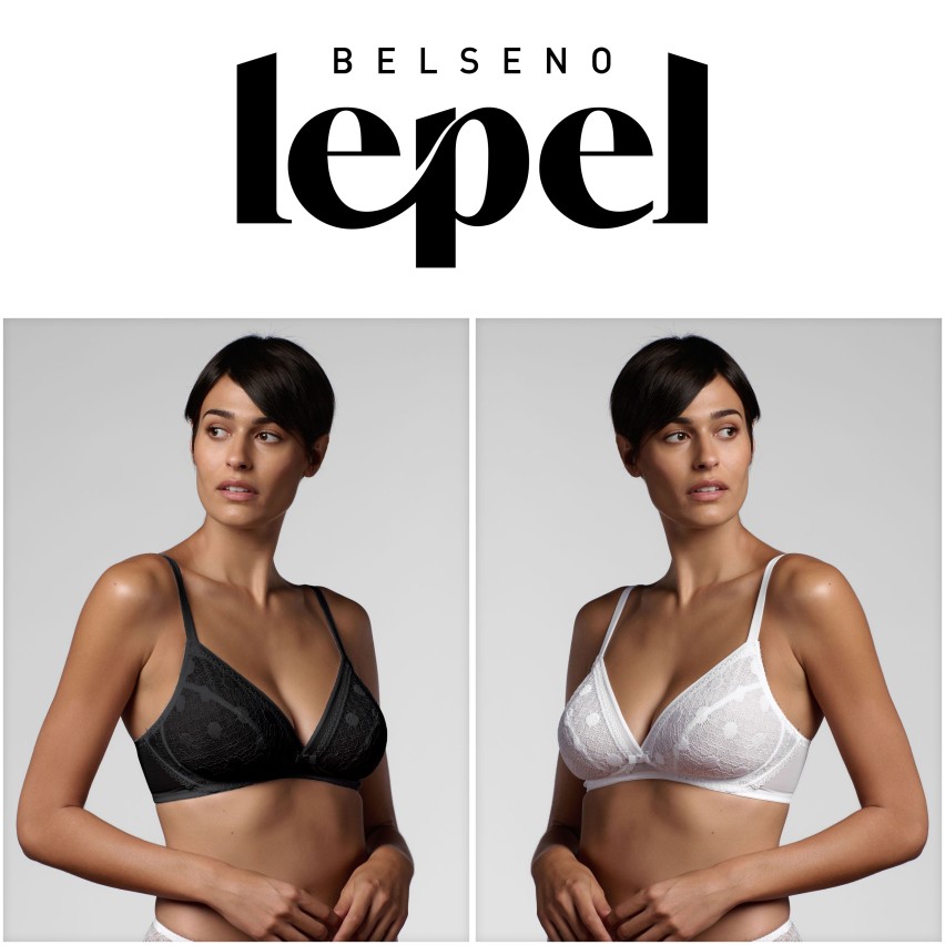 Reggiseno Lepel 500 a triangolo incrociato coppa C senza ferretto 