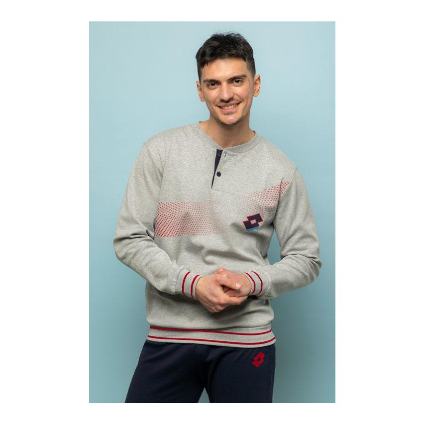 Pigiama uomo invernale Lotto LP2098 caldo cotone
