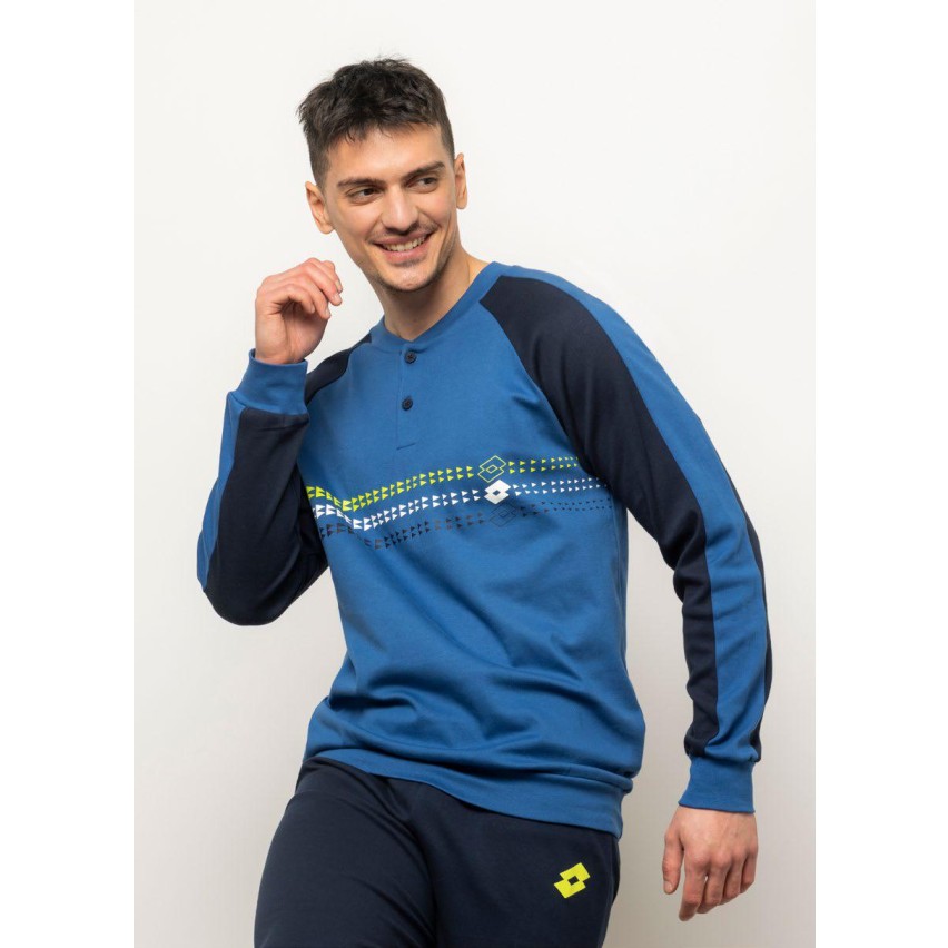 Pigiama uomo invernale Lotto LP2088 caldo cotone