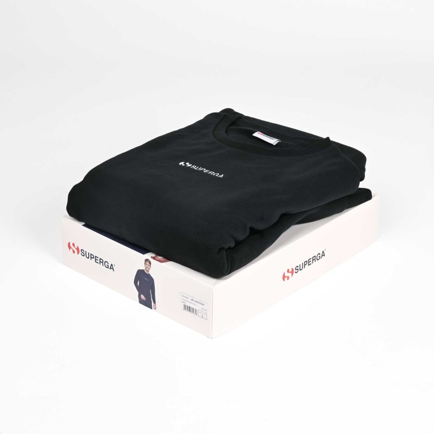 Tuta uomo tinta unita in cotone felpato Superga SMW25696