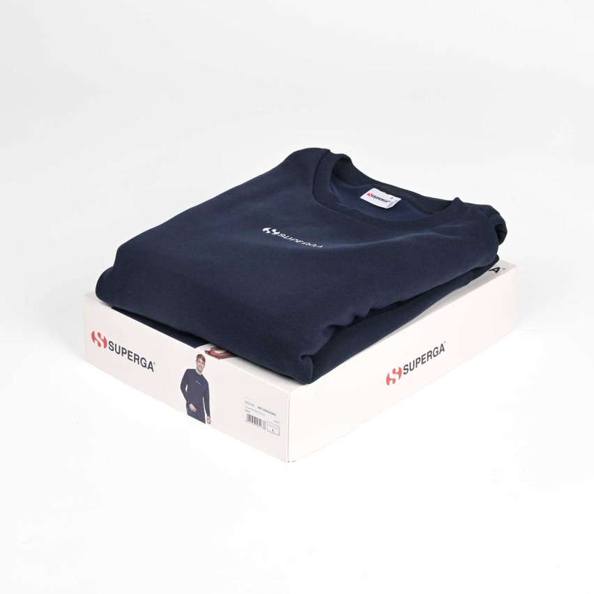 Tuta uomo tinta unita in cotone felpato Superga SMW25696