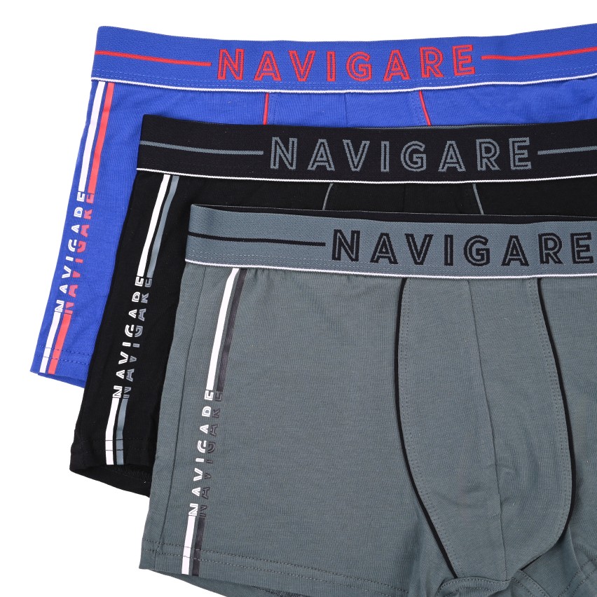 Boxer Navigare uomo B212212Z elastico logato 3 pezzi