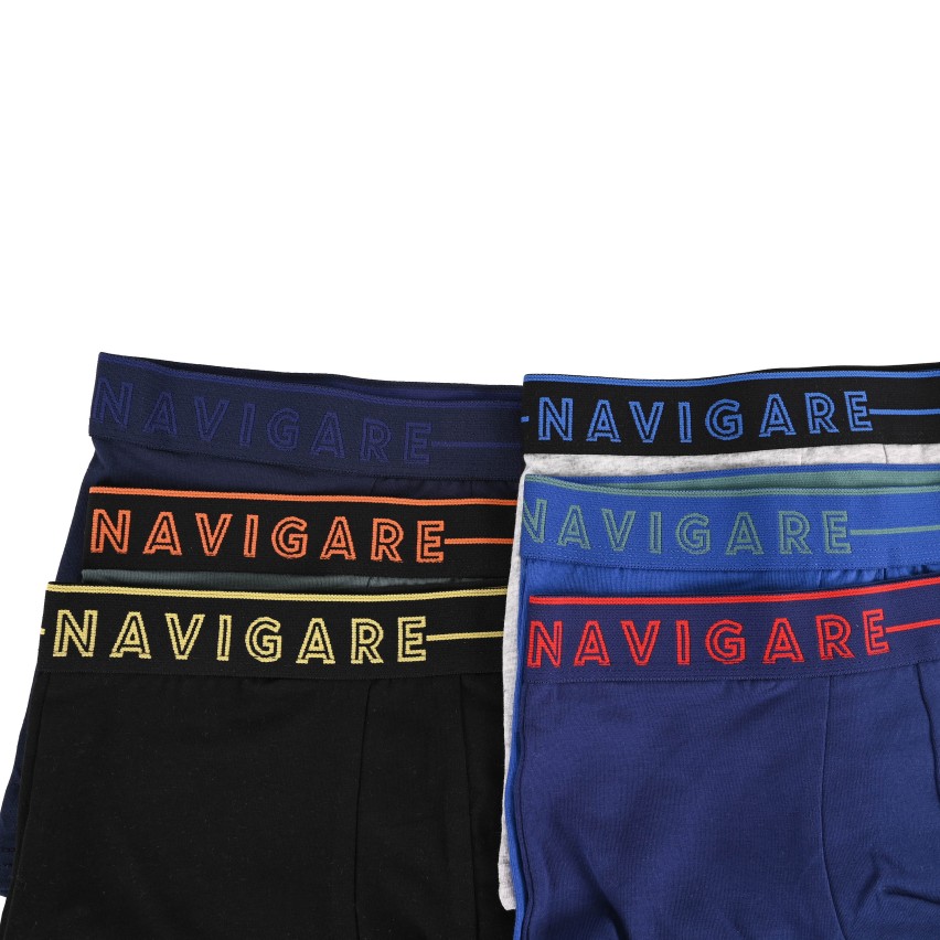 Boxer uomo Navigare B212224Z con elastico logato 6 pezzi