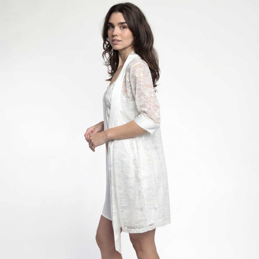 Vestaglia elegante in pizzo e similraso Admas 67227
