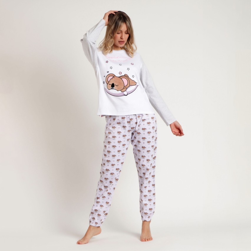 Pigiama donna caldo cotone koala Admas 62591