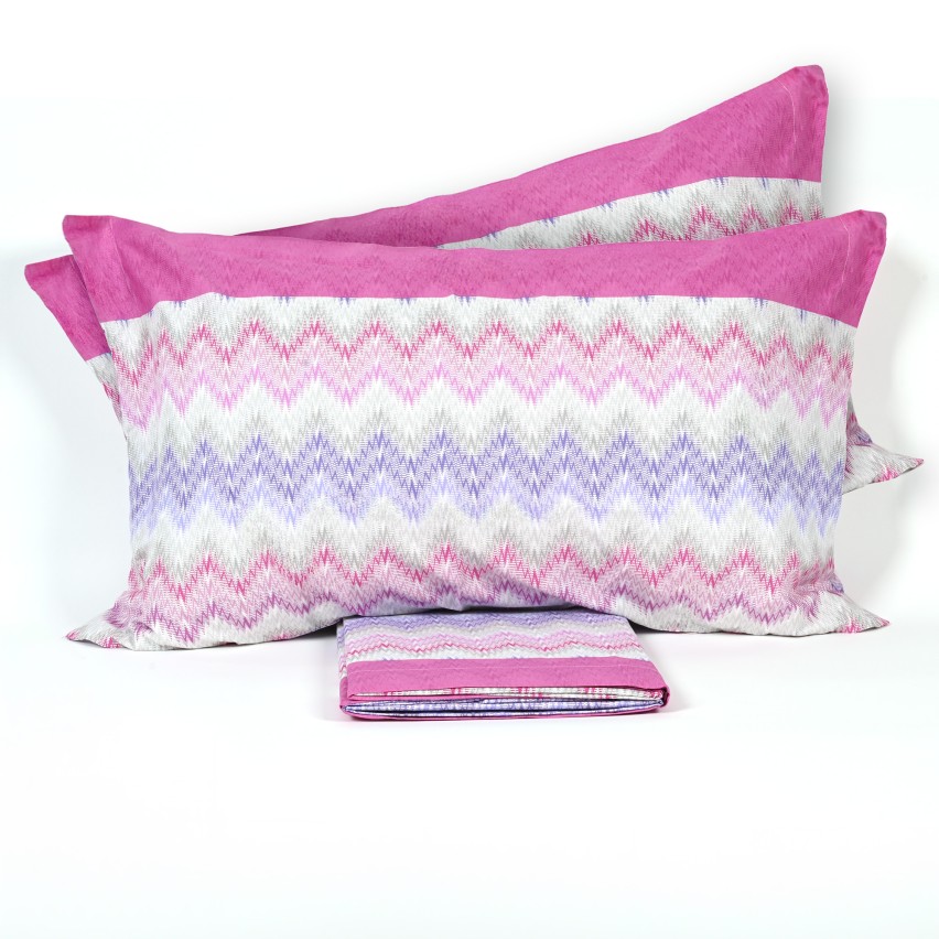 Completo letto singolo in cotone fantasia geometrica Zara Biancaluna