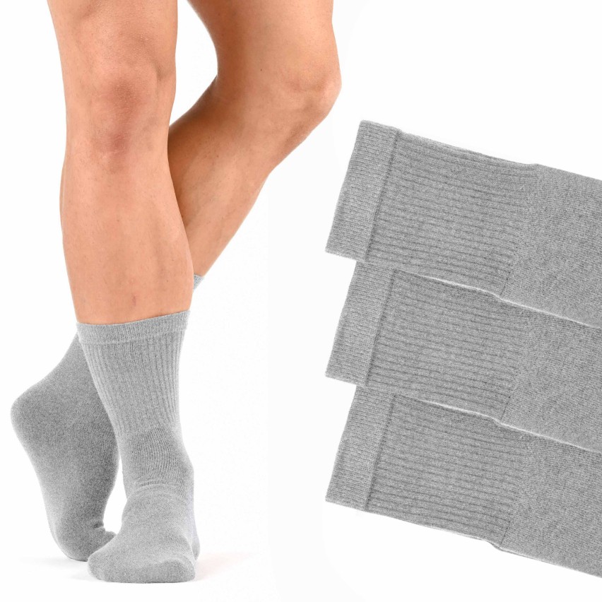 Calze Sportive in Cotone con Interno in Spugna Blucalze 5081 6 paia