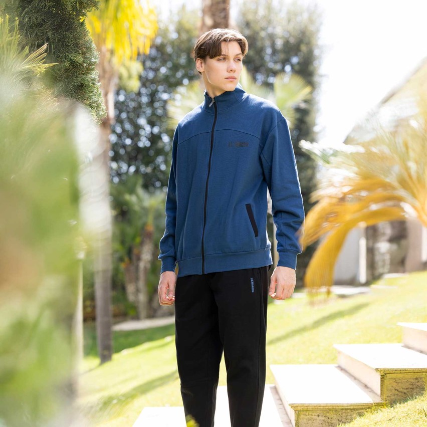 Tuta uomo full zip felpata uomo el Charro GCM217