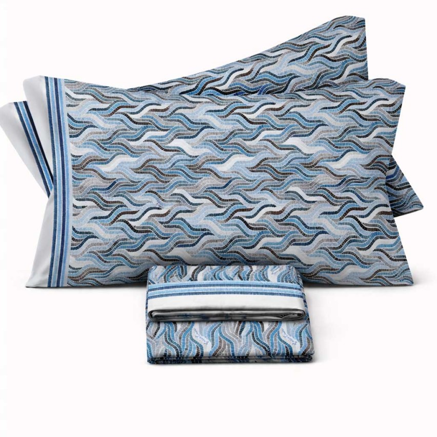 Completo letto fantasia 100% cotone Enrico Coveri Briar 
