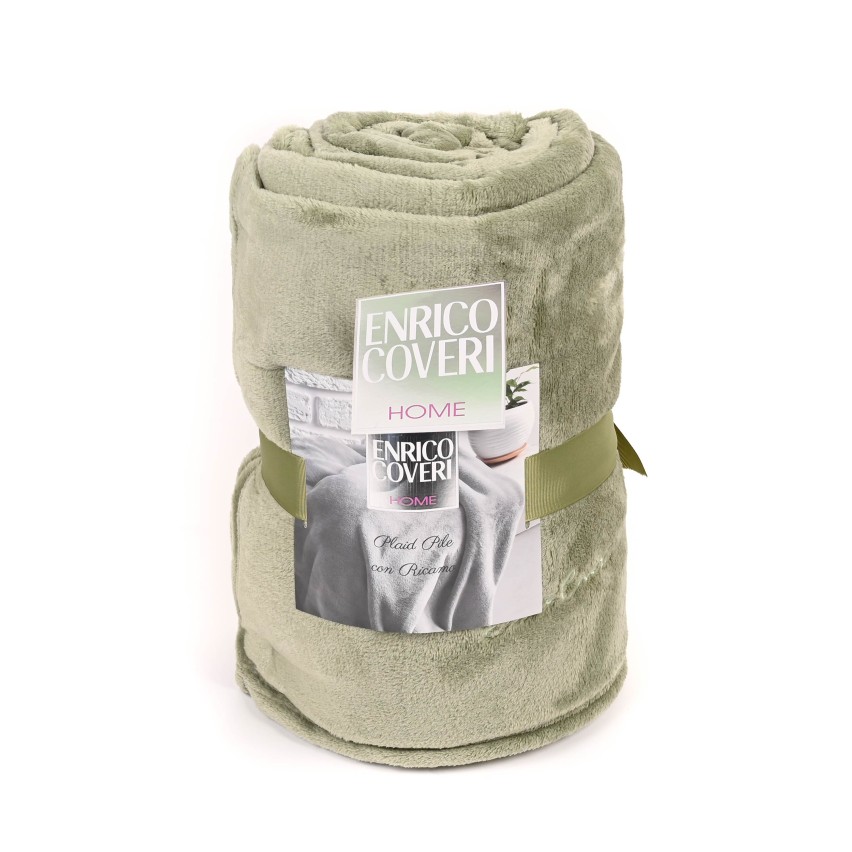 Plaid soffice in pile flanel  Enrico Coveri 200x240