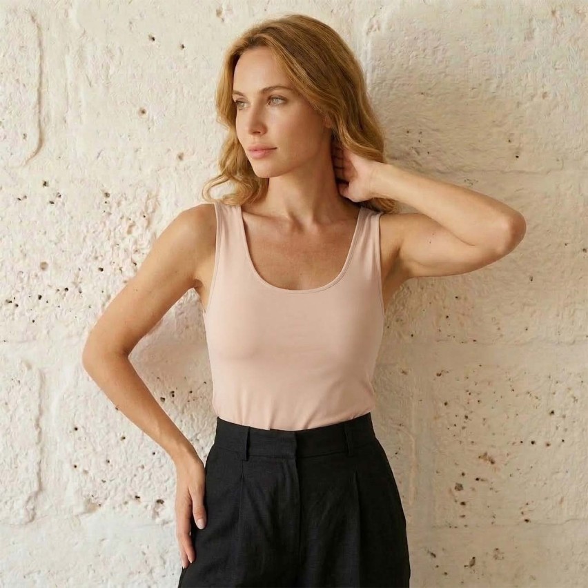 Canotta donna Jadea 4182 spalla larga in cotone modal
