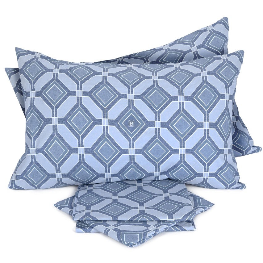 Completo Letto Matrimoniale fantasia geometrica 100% cotone Alcamar Laura Biagiotti