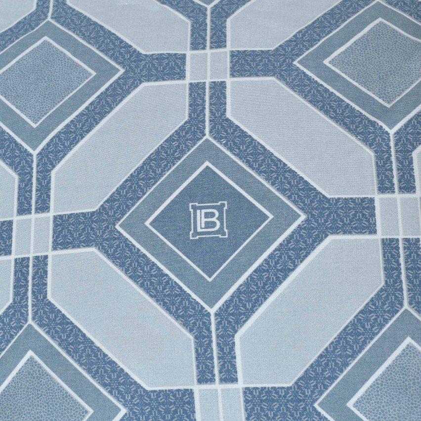Completo Letto Matrimoniale fantasia geometrica 100% cotone Alcamar Laura Biagiotti