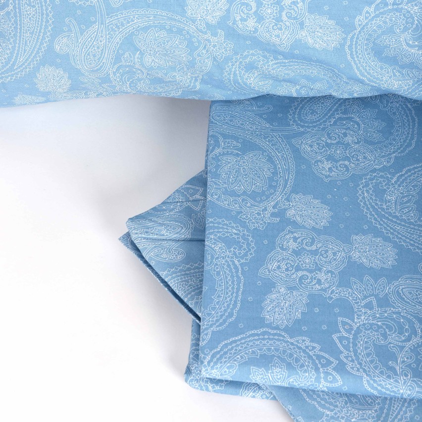 Completo Letto Matrimoniale cotone fantasia paisley Cursa Laura Biagiotti